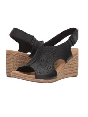 Clark’s Lafley Rosen wedge leather sandal sz7.5